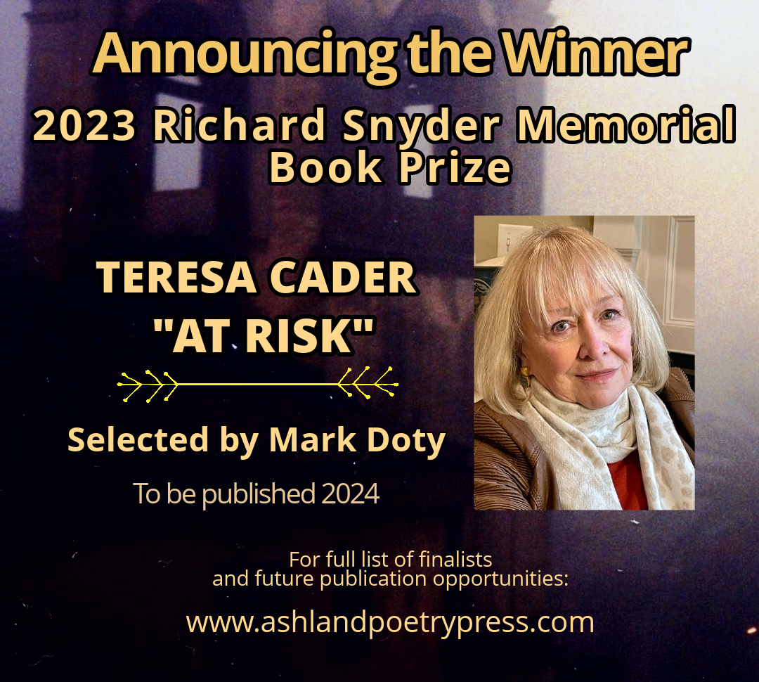 2023 Richard Snyder Prize Winner is Teresa Cader